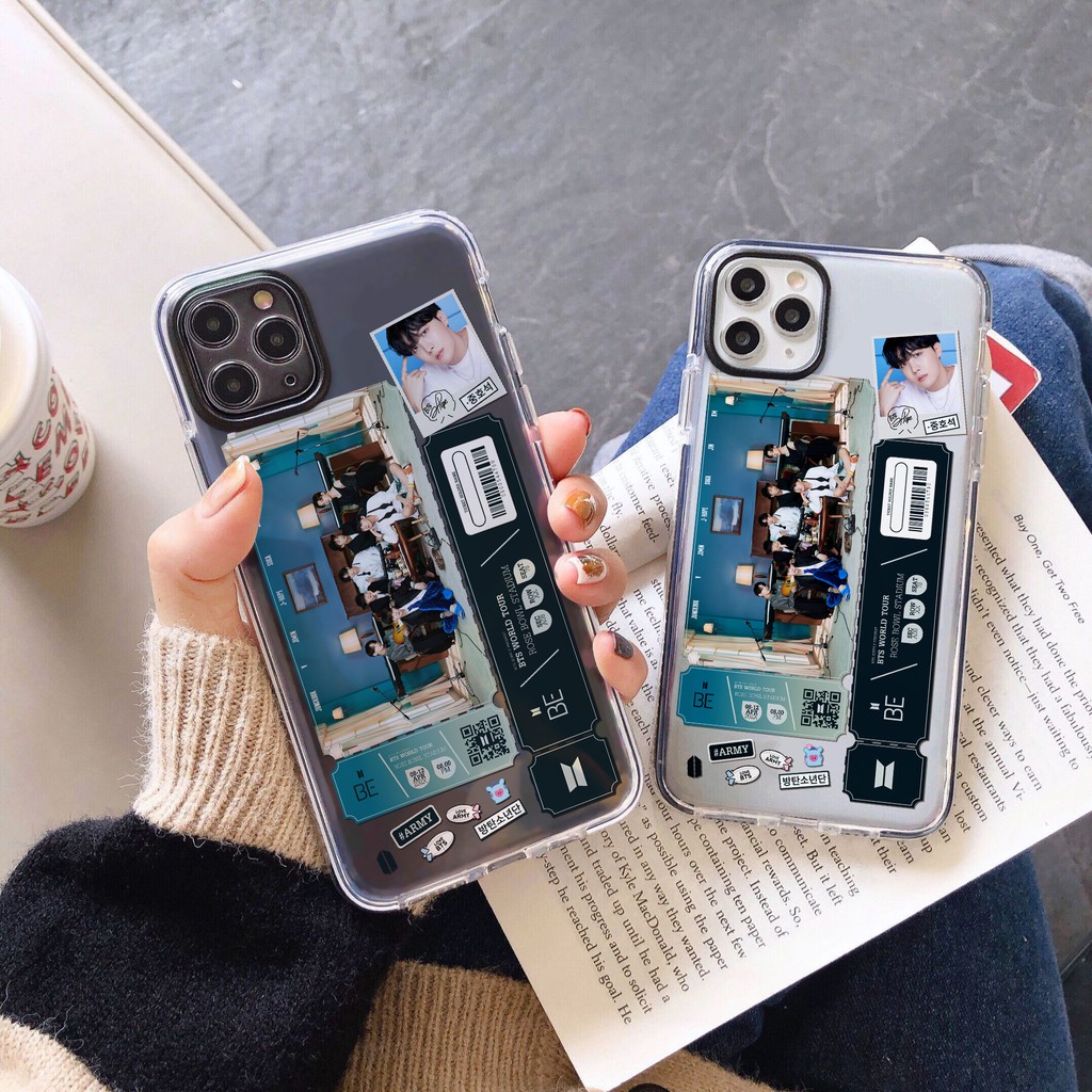 Soft Case TPU Motif BTS Ticket Untuk Iphone Samsung Oppo Xiaomi Vivo