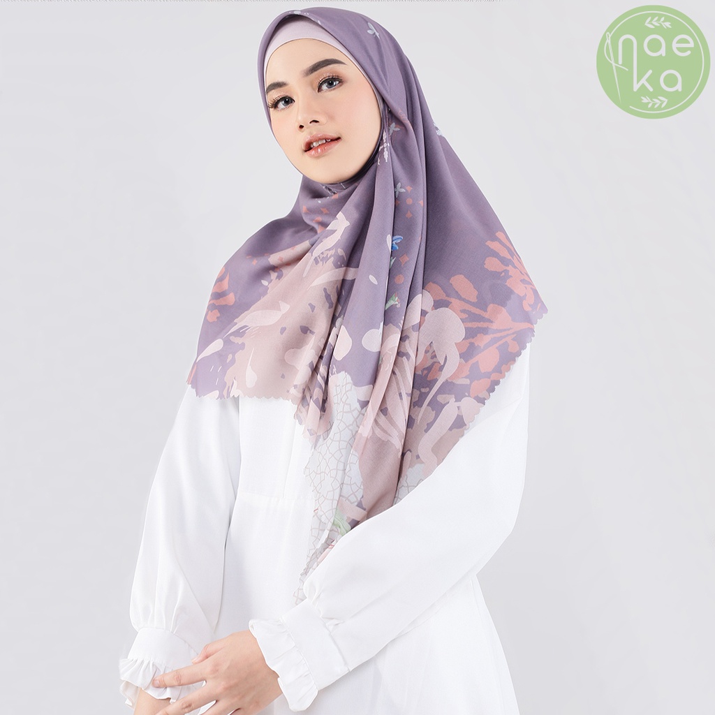 Naeka Hijab Printing Naraya Scarf /hijab segi empat