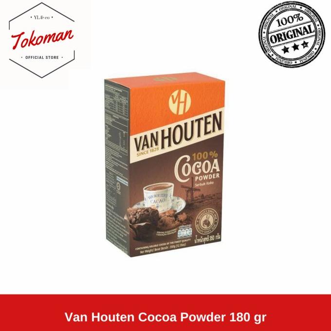 

Kualitas terbaik] Van Houten Cocoa Powder 180 gr / Coklat Bubuk