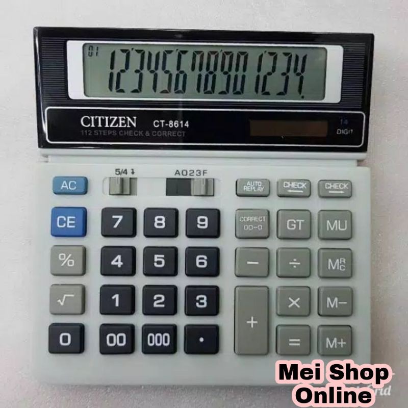 

Kalkulator Murah Citizen CT 8614 14 digit