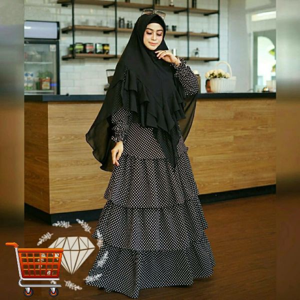 Dress Fimela Big Size Gamis Maxi Dress Muslim Jumbo
