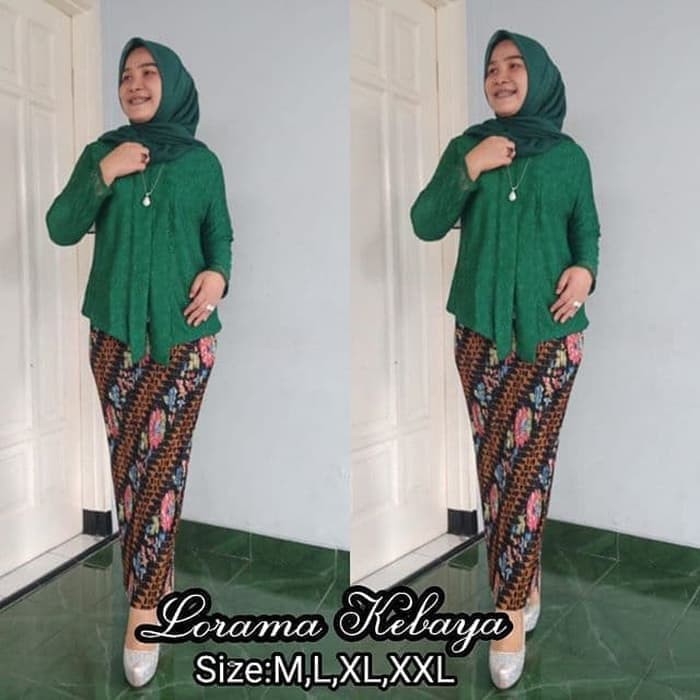 stelan kebaya brukat floy rok plisket terlarisss