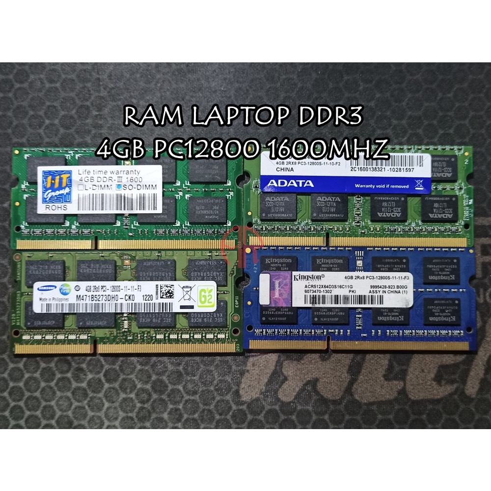 .:: RAM LAPTOP 4GB DDR3 PC12800 1600MHz 1.5V  ::.