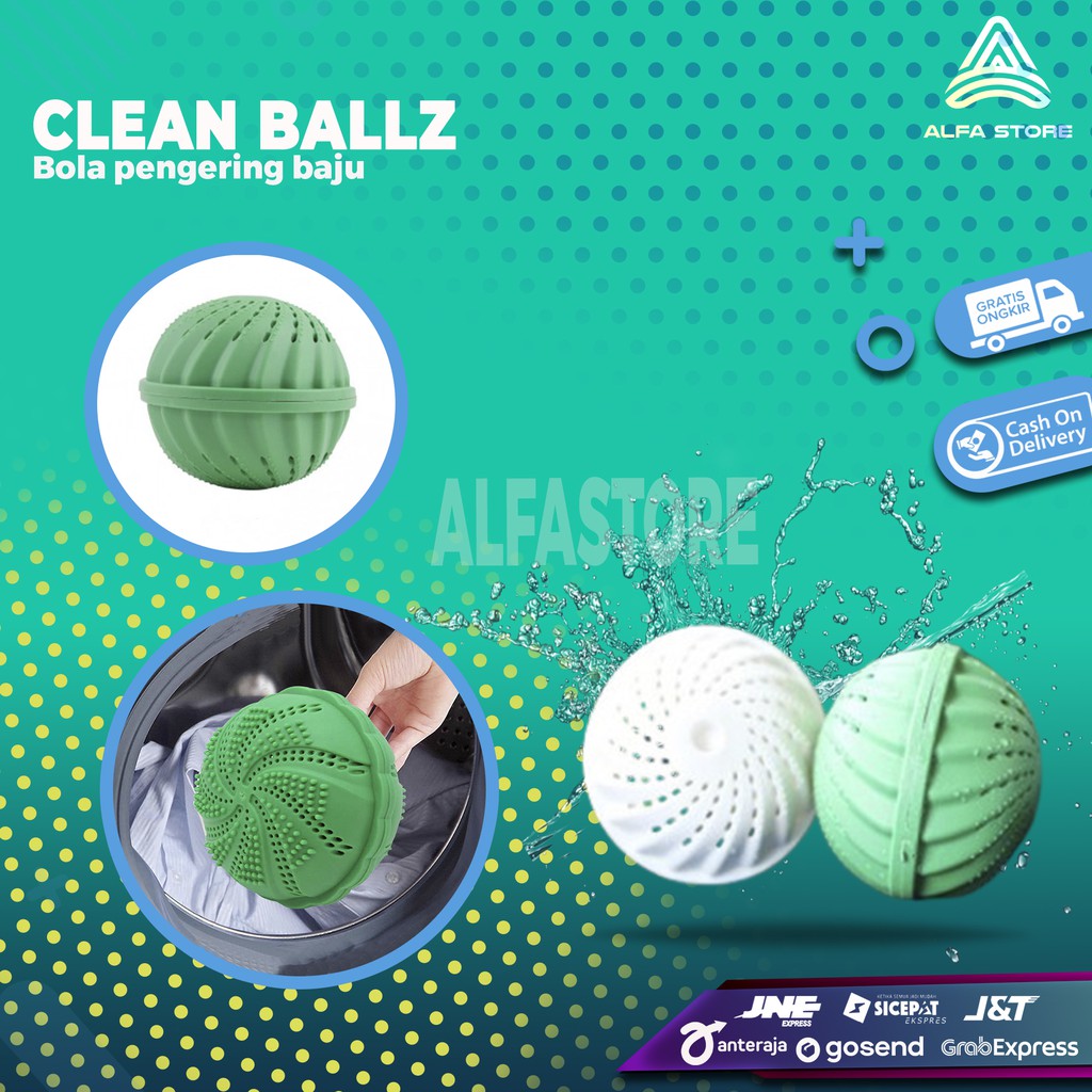 Clean Ballz Eco Laundry Ball Bola Pengering Baju