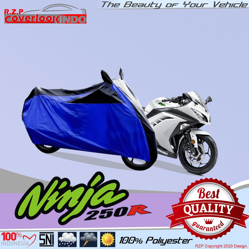 BODY COVER MOTOR NINJA 250 SELIMUT MOTOR NINJA 250 SARUNG MOTOR NINJA 250 TERBAIK