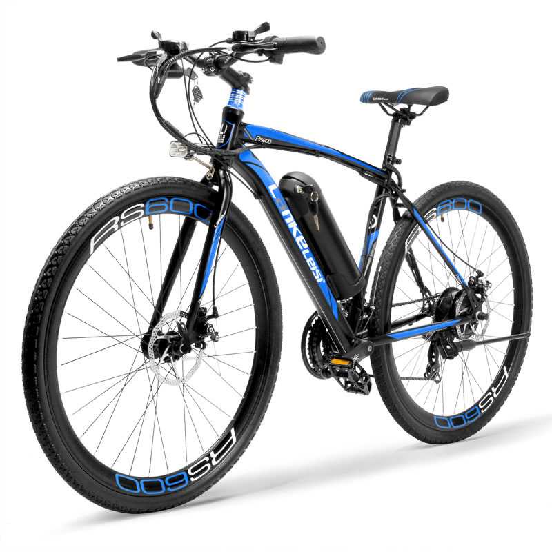 Lankeleisi Sepeda Gunung Elektrik Smart Moped 36V 10AH - RS600-Black Gray