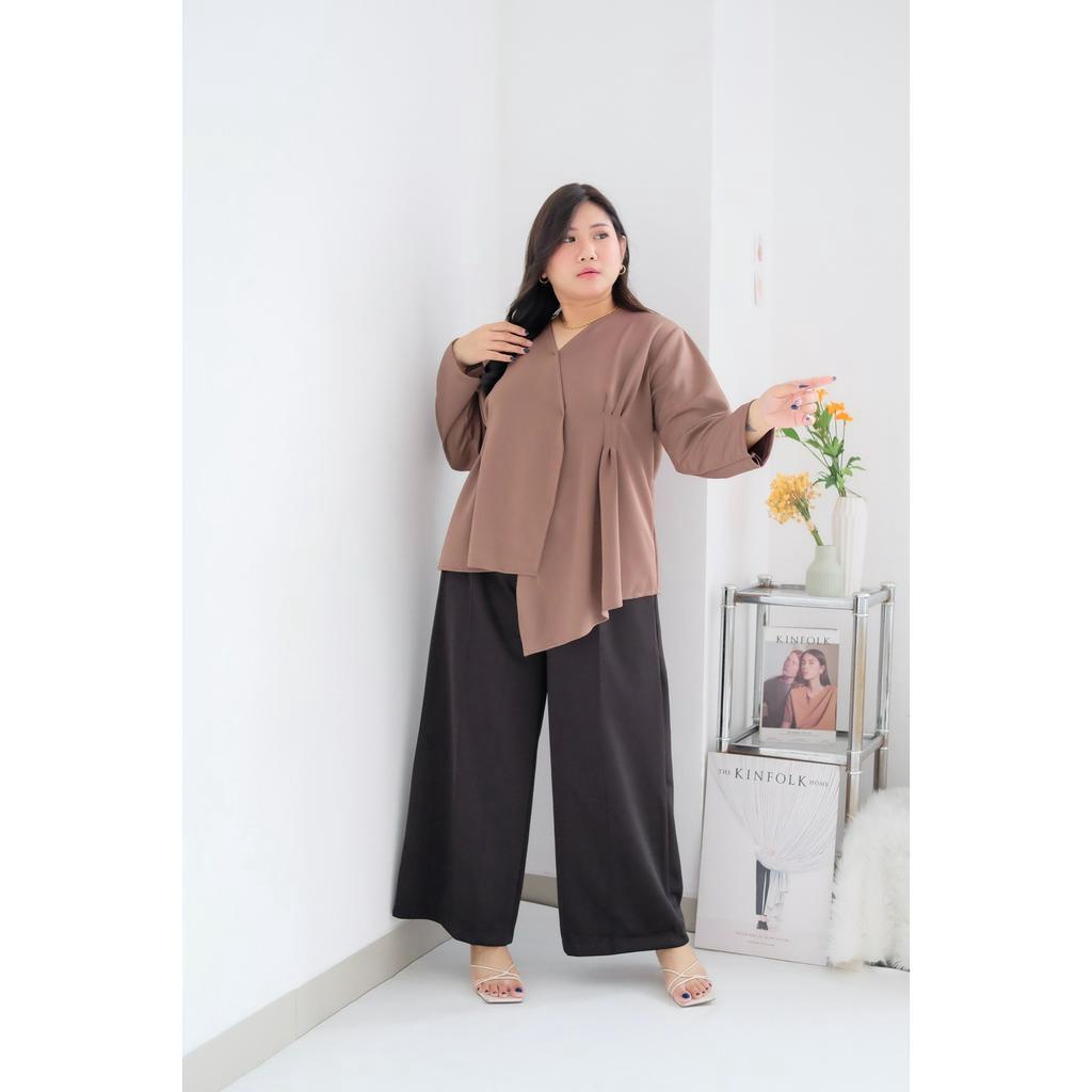 BIGWELL NIKITA BLOUSE - BLOUSE WANITA BIGSIZE - ATASAN WANITA JUMBO