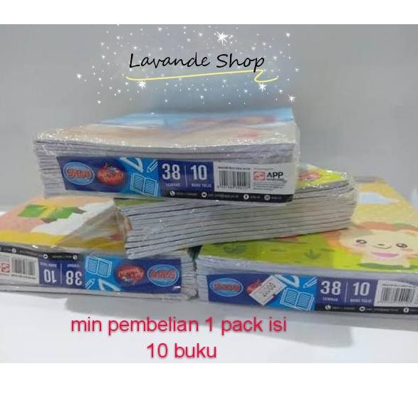 

[KODE PRODUK 0GDDO78] BUKU TULIS SIDU 1 PACK ISI 10 BUKU (1 BUKU TULIS ISI 38 LB)