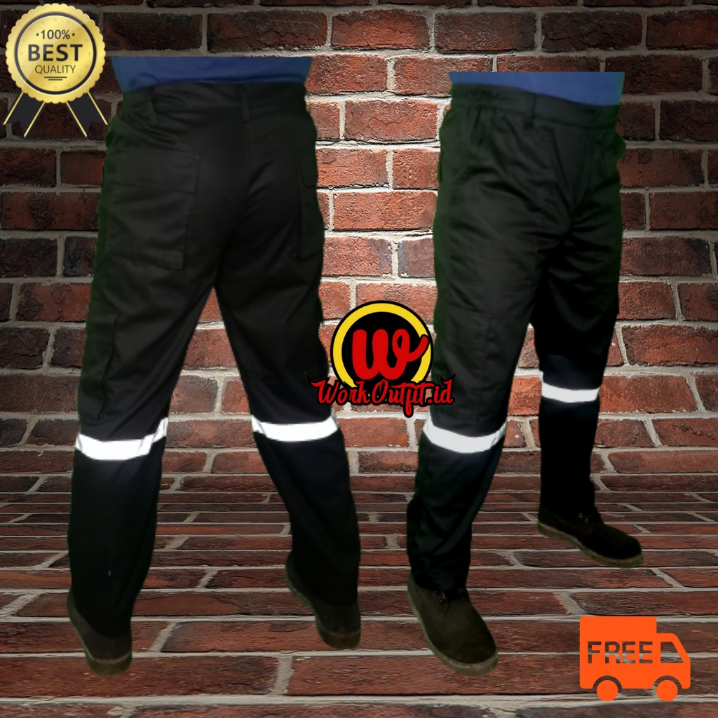Celana Safety Proyek | Celana Wearpack Hitam
