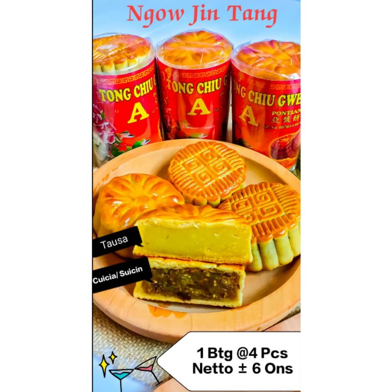 Ngow Jin Tang / Makaupia / Makau pia / Kue Bulan Pontianak / Mooncake Khas Pontianak / Oleh oleh Pon