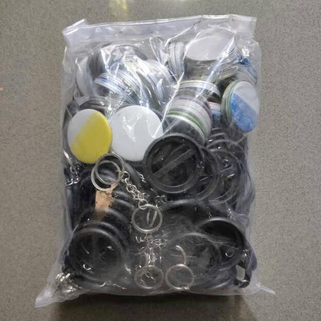 Bahan Gantungan Kunci (Ganci) Pin 2 Sisi Ukuran 45Mm