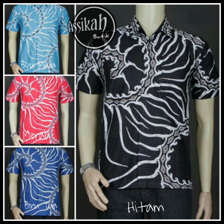 TERMURAH MODEL BAJU KEMEJA BATIK MODERN PRIA || ASSIKAH BATIK 01