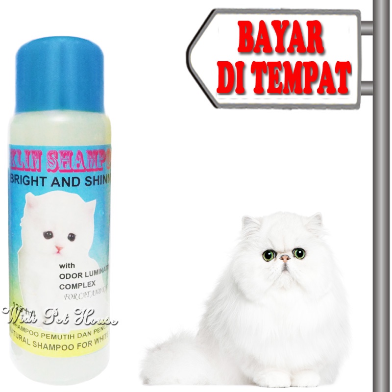 Sampo Khusus Bulu Putih Kucing Shampo Klin