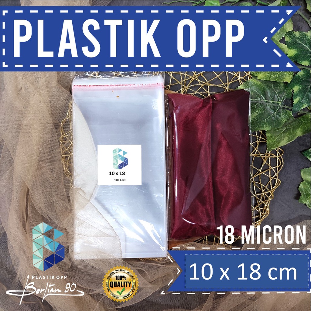 Jual 10x18 Cm Plastik Opp Seallem Tebal 18 Mic Asli Plastik Kemasan Masker Medis Termurah 4322