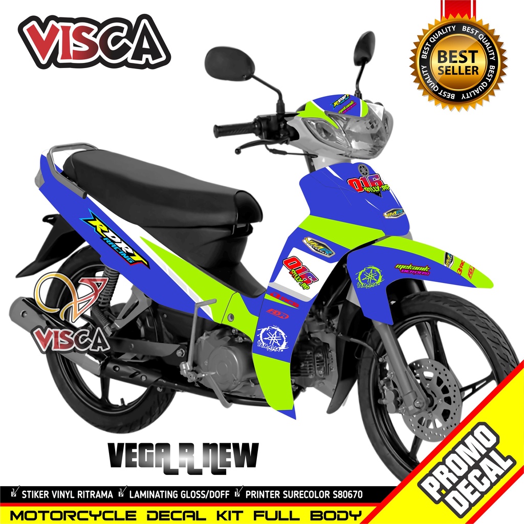 Decal Vega R New Full Body Stiker Vega R New Full Body Striping Vega R New Variasi Decal Hologram Ve