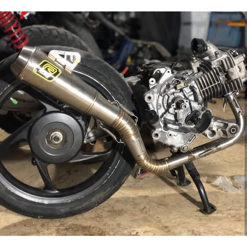 Knalpot Rob1 RCB1 Original Honda Beat beat Fi GP17 Original Racing 130CC