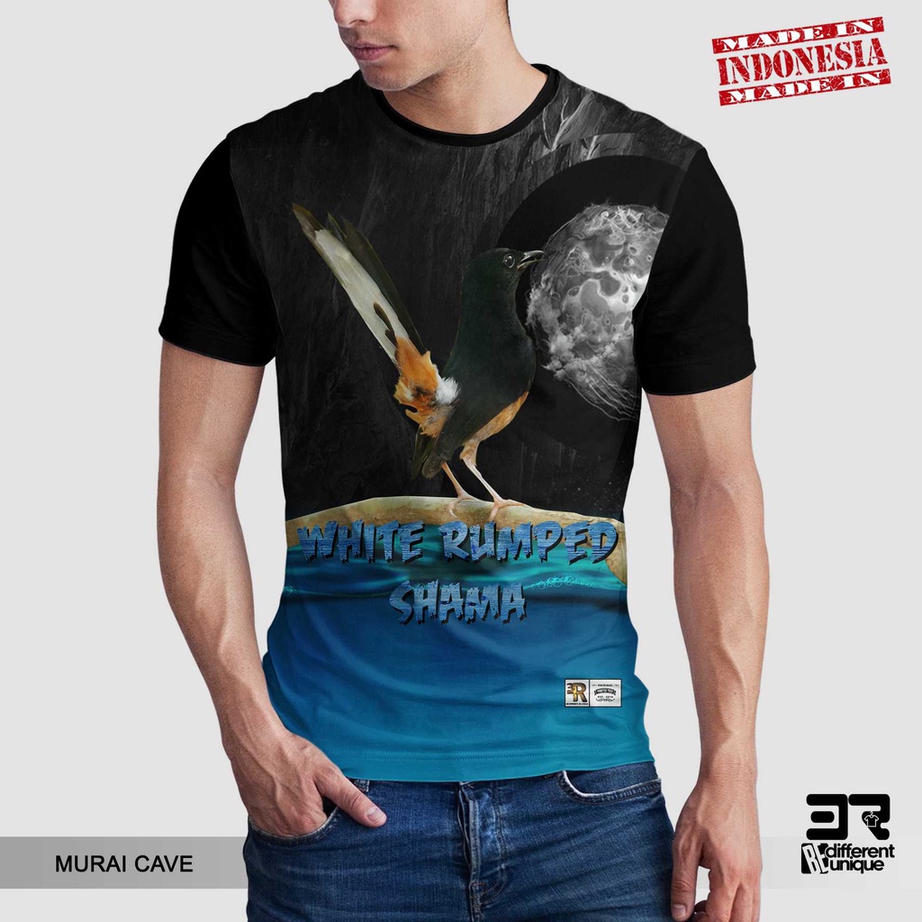 [ COD ] KAOS PRINTING GAMBAR BURUNG MURAI CAVE - BAJU DISTRO ORIGINAL GAMBAR HEWAN BATU MEDAN KICAU 