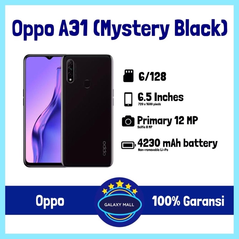 Smartphone  oppo  A31 Ram 6Gb