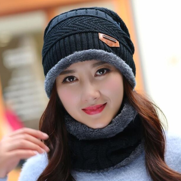 Topi Kupluk Rajut Pria dan Wanita Dewasa Unisex Tebal Hangat Lembut Beanie Hat Import