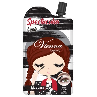 Vienna Beauty Spectacular Look Mascara Full Volume With Collagen 3gr / Maskara