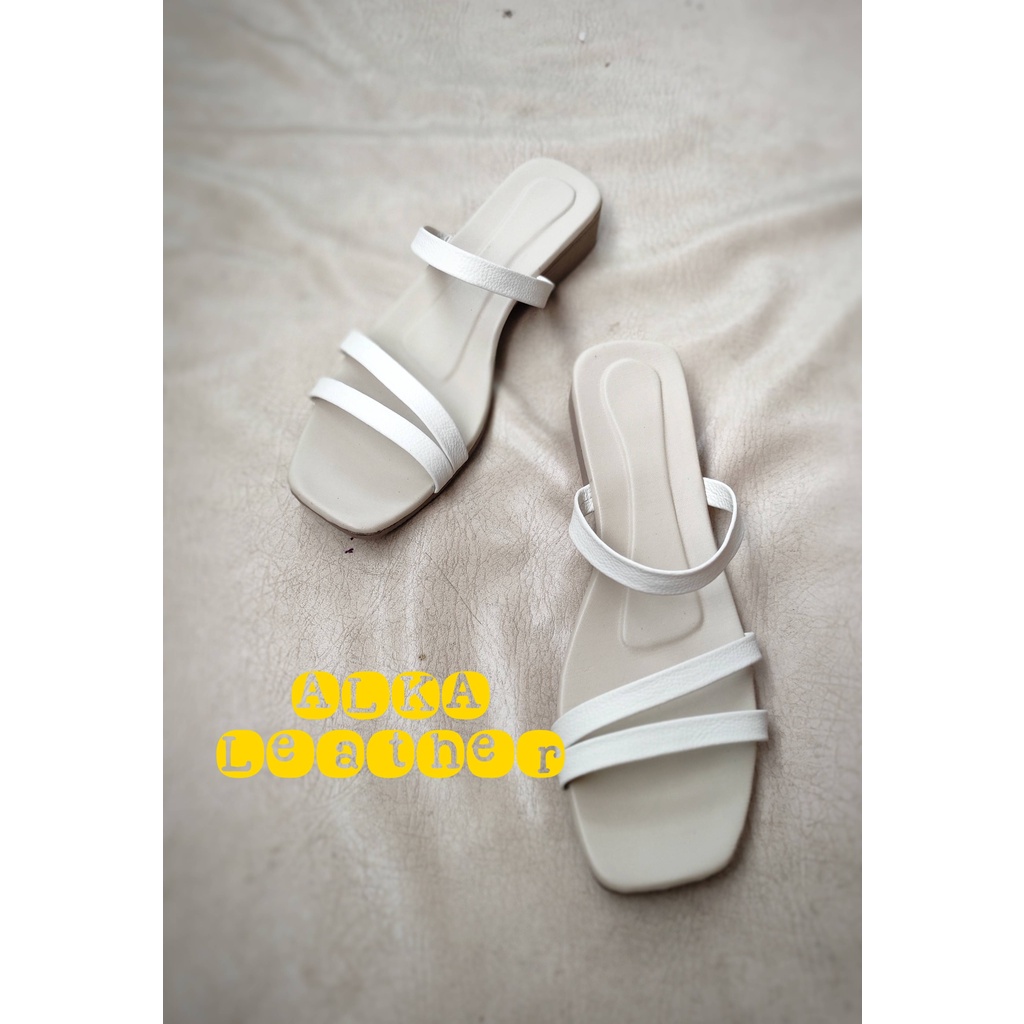 Sandal Kulit Garut Sandal Wanita Model Hak