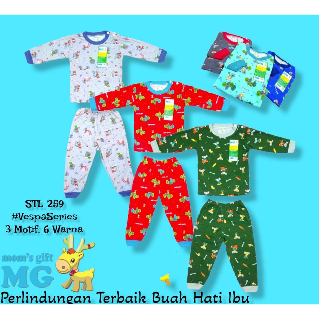 TOKO KL |  Mirror Velvet Junior &amp; Libby Setelan Mom's Gift - Setelan Panjang Bayi - Set Baju Panjang  Celana Panjang UNISEX ART 259