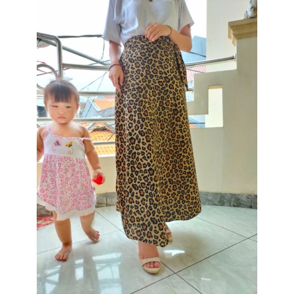 tali leopard import skirt woolpeach