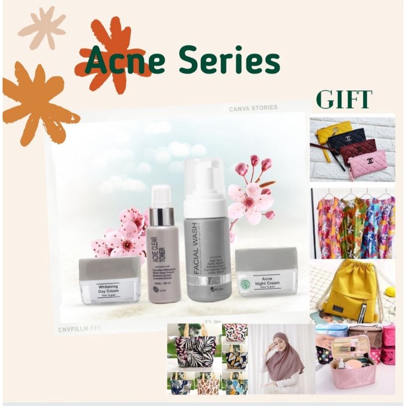 Ms Glow Paket Acne / pilih salah satu gift