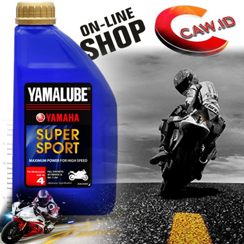 Oli Yamaha Yamalube Super Sport Sae 10w-40 1 LITER