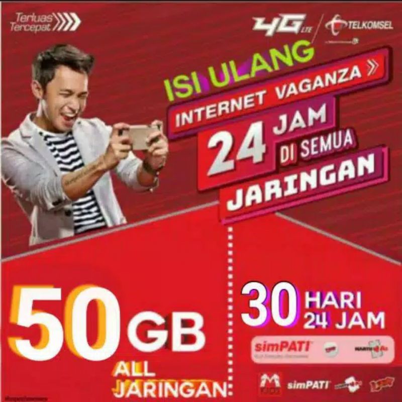 Telkomsel Data 50gb murah
