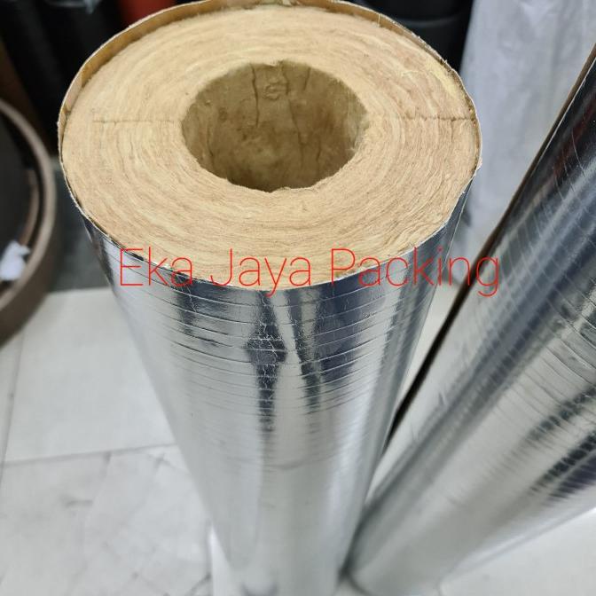

Rockwool Pipe 4" x 25mm ( Rockwool Pipa Lapis Alumunium Foil )