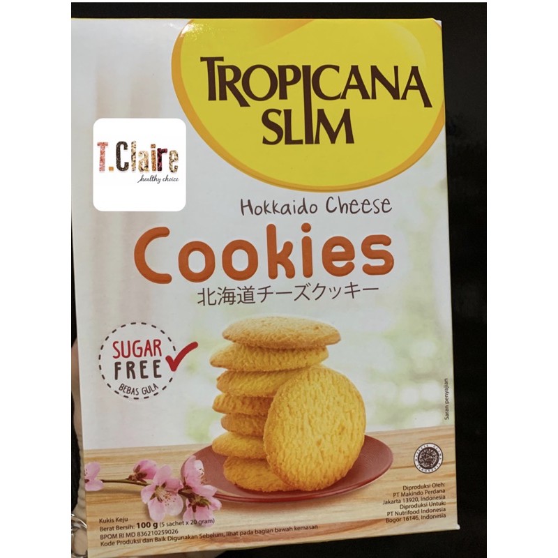 

Tropicana Slim Hokkaido Cheese Cookies (isi 5 sachets)