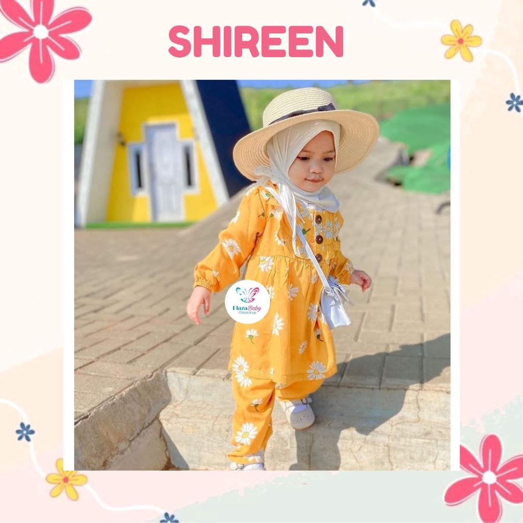 Plazababyku RZ SHIREEN RAYON setelan bayi motif bunga yang lucu