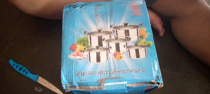 Panci Set5 Pcs Tutup Kaca Panci Set Stainless Steel Panci Beranak Ada Kukusan Murah Pabrikwps