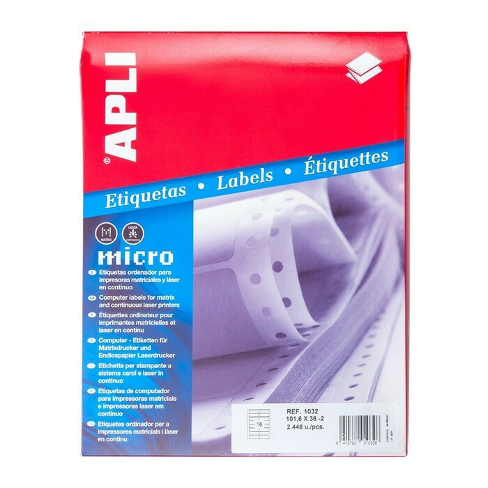 

APLI LABEL continuous form 101,6x36 mm 2448 pcs