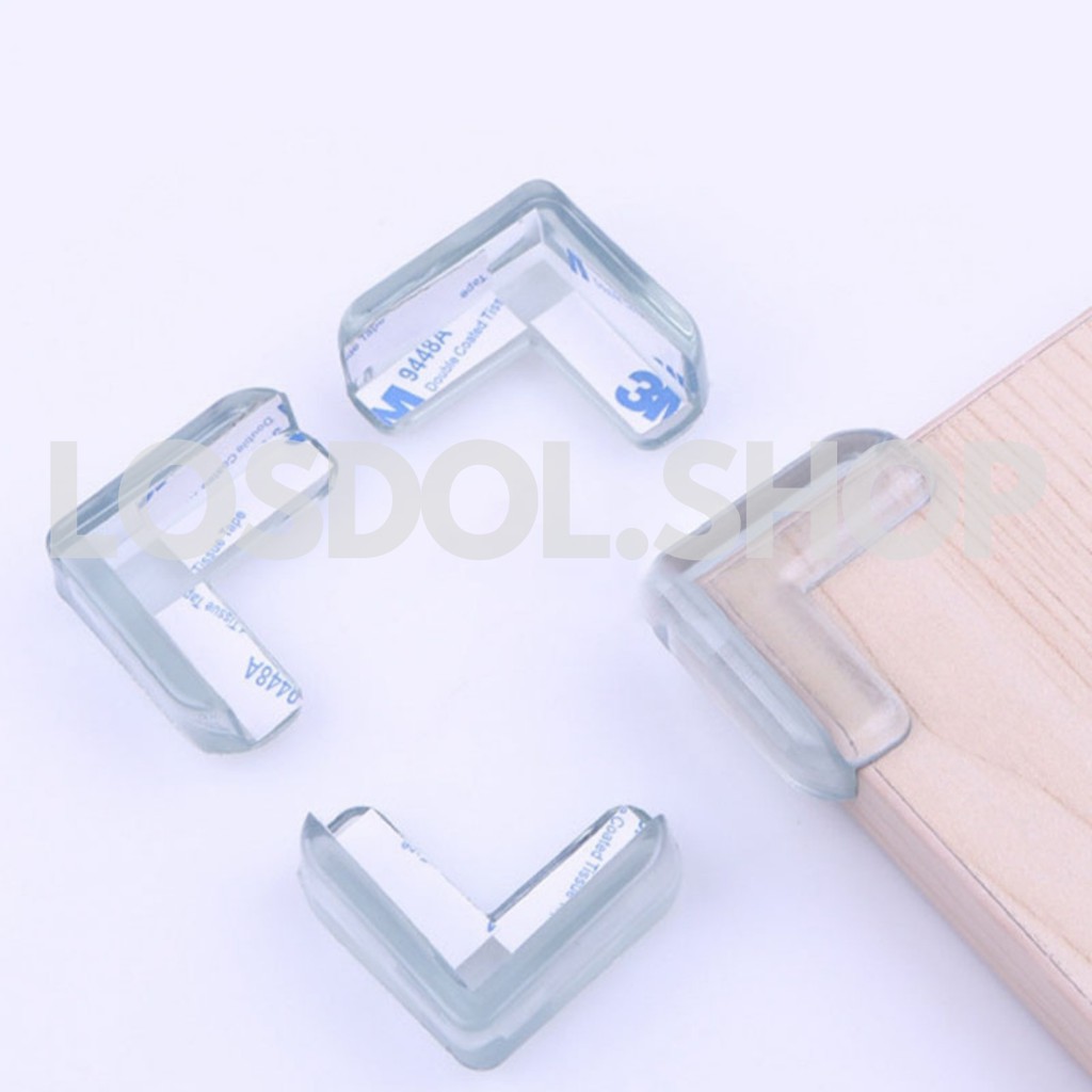 Silicone Bumper Pengaman Siku Sudut Meja / Karet Sudut Meja / Pengaman Sudut Meja