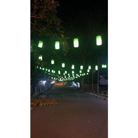 [ TERLARIS ] Lampion Kain Outdoor  Oval 15cm / Lampion Gantung / Lampu Gantung Outdoor