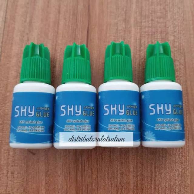 Sky glue cap green / hijau lem bulumata tanam eyelash extension glue