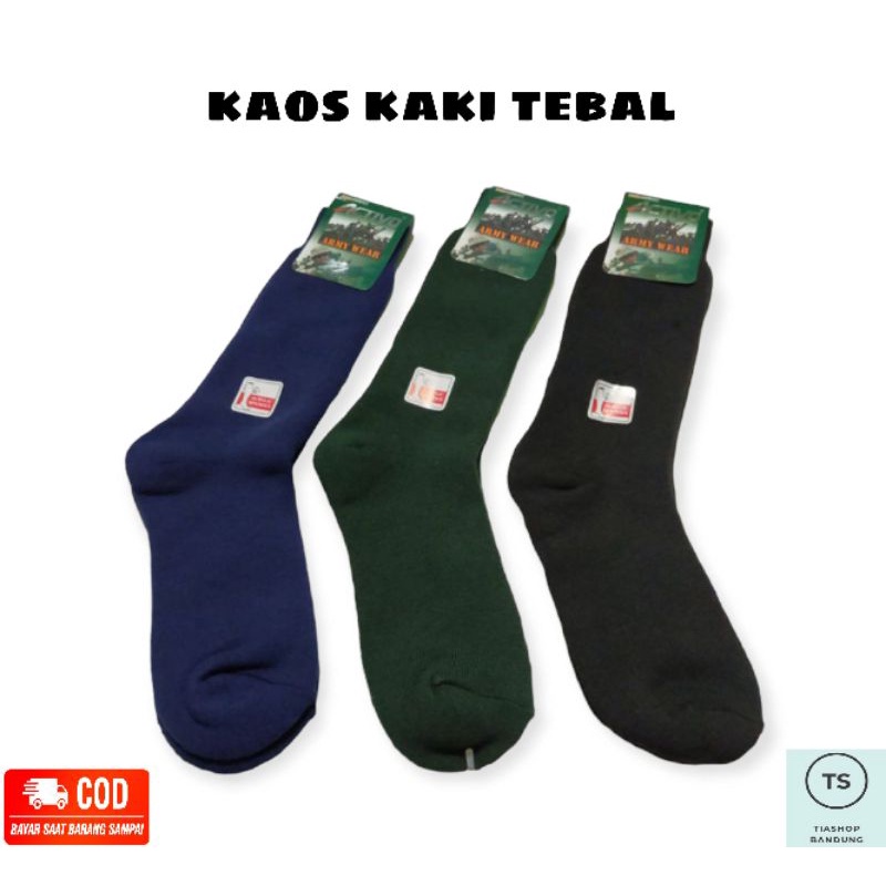 Kaos Kaki Tebal Pria || Kaos Kaki Pdl Army || Kaos Kaki Pria Outdoor || Kaos Kaki Olahraga Tebal