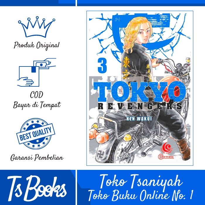 Buku Komik Action Tokyo Revengers 03 Tokyo Revengers 3 Level Comics Aksi Petualangan Manga Anime Man