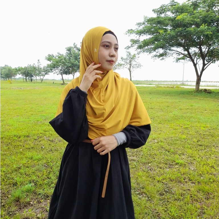 Hijab Jilbab Kerudung Instan Olahraga DIAZ SPORTY Inner Sehari-hari Non Ped Grosir Murah Ori Aulana-4