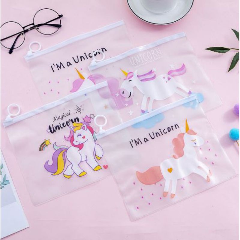 

Pouch Ziplock Kosmetik Transparan / Tempat Pensil Ziplock