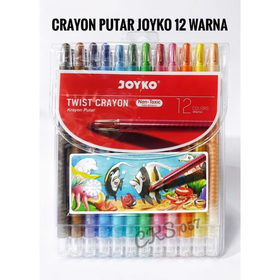 

Crayon Putar Joyko 12 Warna (Grosir)