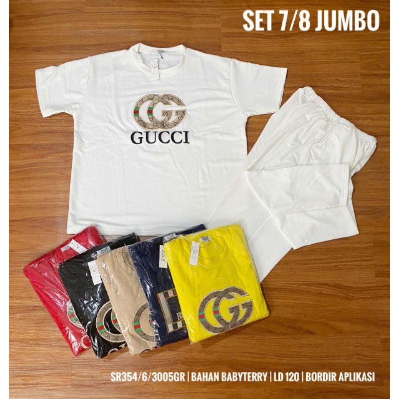 SetCel 7/8 Jumbo motif Gucci dan Burberry