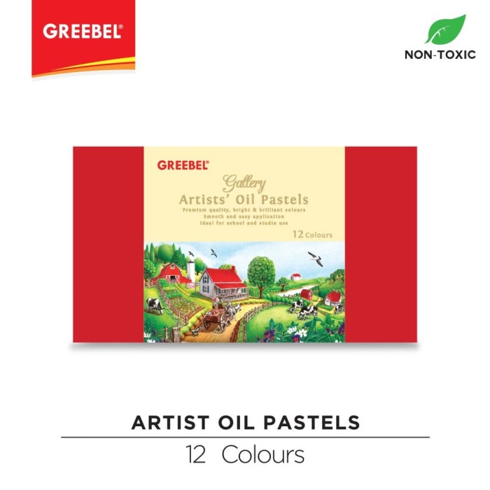 

Pastel Greebel Artist Oil Pastel 12 Warna