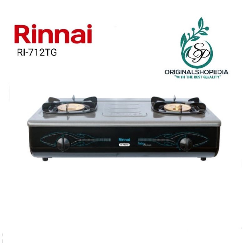 KOMPOR GAS RINNAI 2 TUNGKU BESAR RI-712TG KOMPOR RINAI API TURBO SNI