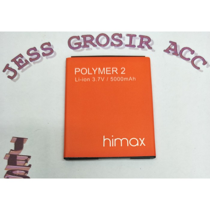 Baterai Battery Batre Double Power HIMAX ( Polymer 2 ) IC PROTECTION - Orange