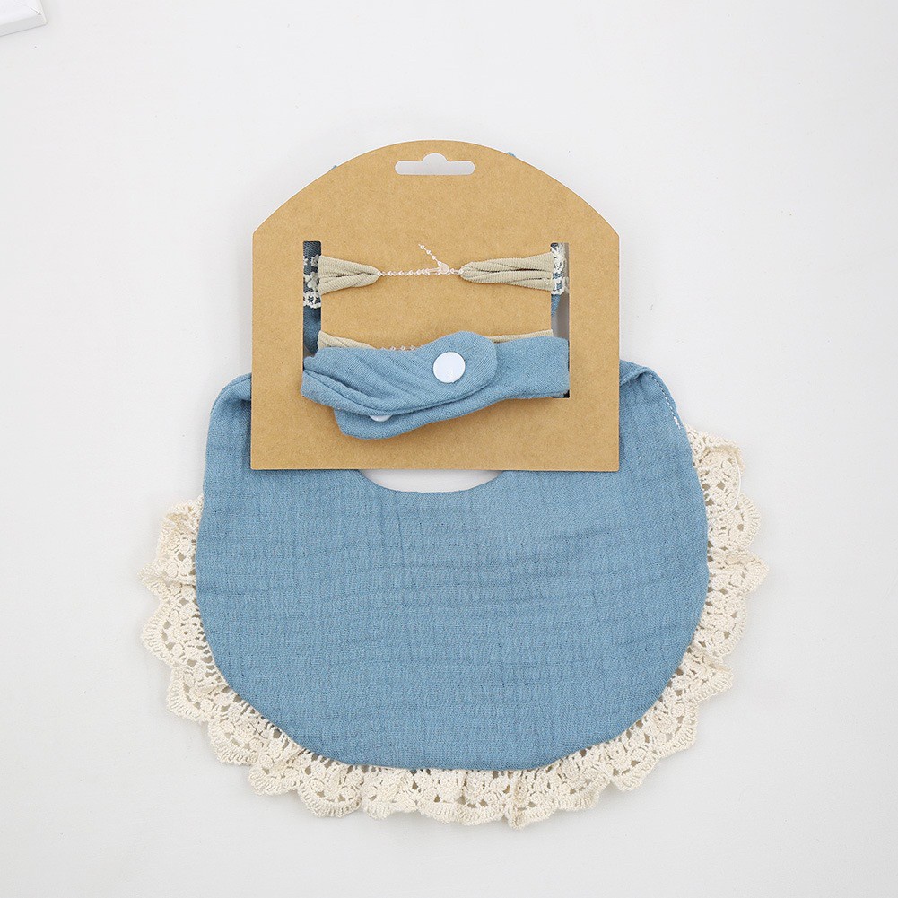 2 BANDANA + 1 BIB | SLABBER PITA HEADBAND BAYI SET CELEMEK TATAKAN LIUR ANAK catalog QUIN NK