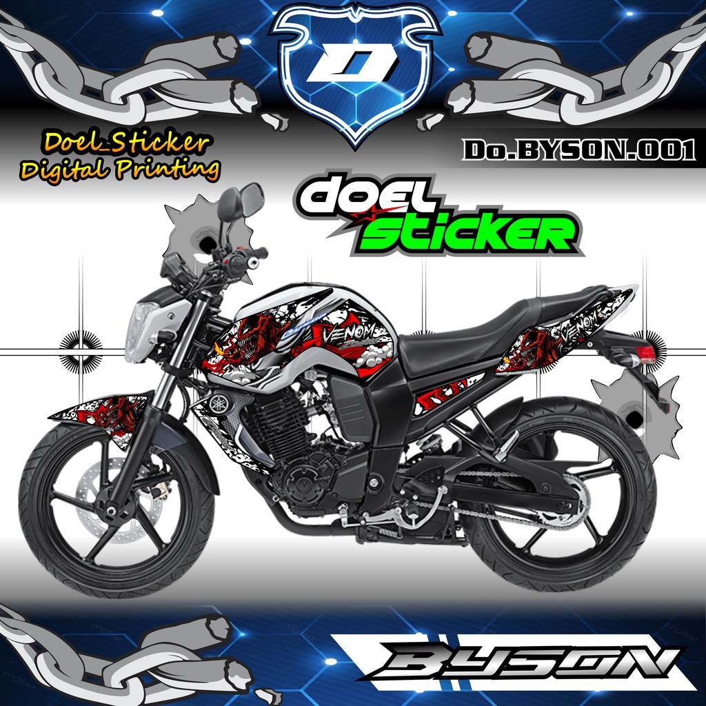 Striping Byson Karbu Variasi VENOM Sticker Stiker Skotlet Motor List Scotlite Body 01