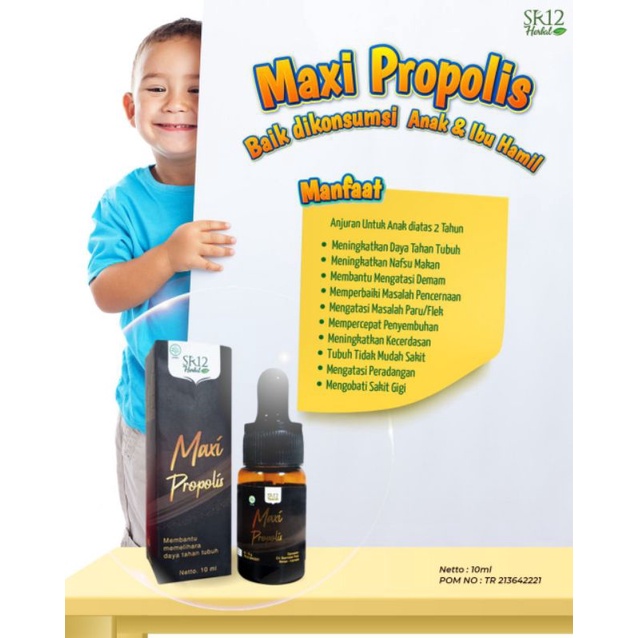 MAXI PROPOLIS SR12/ PROPOLIS BAIK DIGUNAKAN SEMUA USIA/ PROPORLIS BANYAK MANFAAT